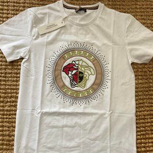 Versace Collection White Medusa Short-Sleeve T-Shirt (Medium) Fits Like A Small